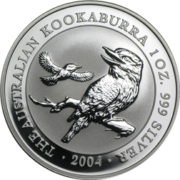 Pre-Owned 2004 Australia Kookaburra 1oz Silver Coin - VAT Free