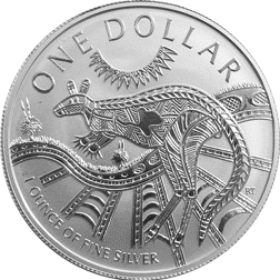 Pre-Owned 2003 Australian Kangaroo 1oz Silver Coin - VAT Free