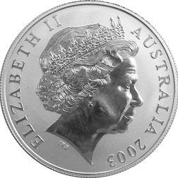 Pre-Owned 2003 Australian Kangaroo 1oz Silver Coin - VAT Free