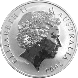 Pre-Owned 2004 Australian Kangaroo 1oz Silver Coin - VAT Free