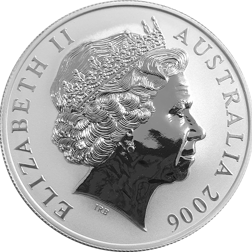 Pre-Owned 2006 Australian Kangaroo 1oz Silver Coin - VAT Free