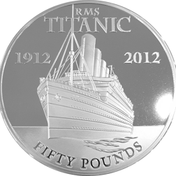 Pre-Owned 2012 Jersey Titanic Centenary 10oz Proof Silver