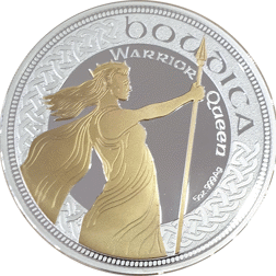 Pre-Owned Boudica 'Warrior Queen' 5oz Silver Medal