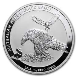 Pre-Owned 2018 Australian Wedge-Tailed Eagle 1oz Silver Coin - VAT Free
