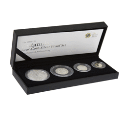 Pre-Owned 2008 UK Britannia Four-Coin Silver Proof Set - VAT Free