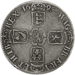 Pre-Owned 1695 William III Crown Silver Coin - VAT Free