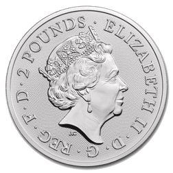 Pre-Owned 2019 UK Lunar Pig 1oz Silver Coin - VAT Free