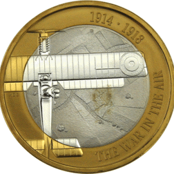 Pre-Owned 2017 'The First World War of Aviation' £2 Proof Piedfort Silver Coin - VAT Free