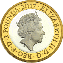 Pre-Owned 2017 'The First World War of Aviation' £2 Proof Piedfort Silver Coin - VAT Free