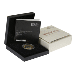 Pre-Owned 2015 UK Magna Carta 800th Anniversary £2 Silver Proof Coin - VAT Free