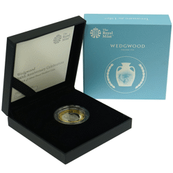 Pre-Owned 2019 UK 260th Anniversary of Wedgwood £2 Piedfort Proof Silver Coin - VAT Free