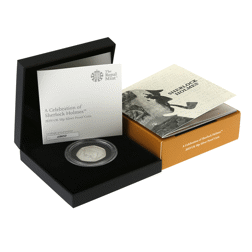 Pre-Owned 2019 UK Sherlock Holmes 50p Proof Silver Coin - VAT Free