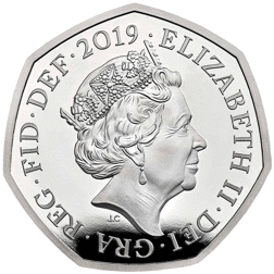 Pre-Owned 2019 UK Sherlock Holmes 50p Proof Silver Coin - VAT Free
