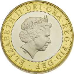 Pre-Owned 2003 UK 50th Anniversary Of DNA £2 Piedfort Proof Silver Coin - VAT Free