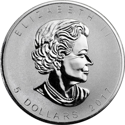 Pre-Owned 2017 Canadian Maple 1oz '150th Anniversary of the RCM' Privy Silver Coin - VAT Free