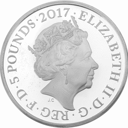 Pre-Owned 2017 UK Prince Philip Life Of Service £5 Proof Silver Coin - VAT Free