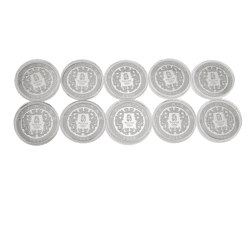 Pre-Owned 2008 Commemorative Beijing Olympics Proof Design Silver 10 Coin Collection - VAT Free