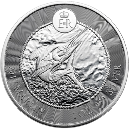 Pre-Owned Cayman Islands Marlin 1oz Silver Coin - Mixed Dates - VAT Free