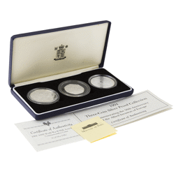 Pre-Owned 1994 50th Anniversary of the Allied Invasion of Europe 3-Coin Silver Proof Set VAT Free