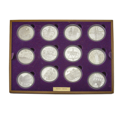 Pre-Owned 2002 UK Golden Jubilee 12-Coin Silver Proof Design Collection - VAT Free