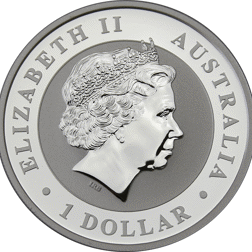 Pre-Owned 2014 Australian Kangaroo Colourised 1oz Silver Coin - VAT Free