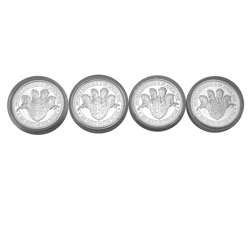 Pre-Owned Four Horsemen of the Apocalypse 1oz Silver 4-Round Set