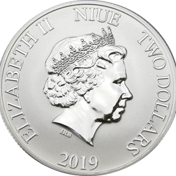 Pre-Owned 2019 Niue Lion King 1oz Silver Coin - VAT Free