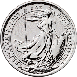Pre-Owned 2017 UK Britannia 20th Anniversary Edition 1oz Silver Coin - VAT Free