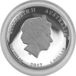 Pre-Owned 2017 Australian Dragon & Phoenix High Relief 1oz Proof