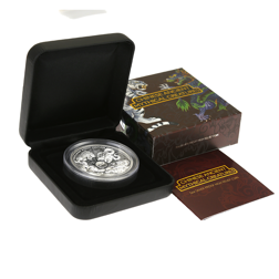 Pre-Owned 2015 Tuvalu Chinese Mythical Creatures 5oz Proof High Relief Silver Coin - VAT Free