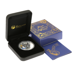 Pre-Owned 2015 Tuvalu Alice in Wonderland 150th Anniversary 1oz Proof Silver Coin - VAT Free