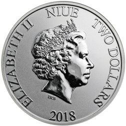 Pre-Owned 2018 Niue Disney Scrooge McDuck 1oz Silver Coin - VAT Free