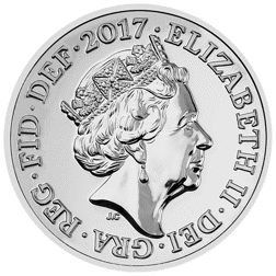 Pre-Owned 2017 UK The Welsh Dragon £20 Fine Silver Coin - Carded - VAT Free