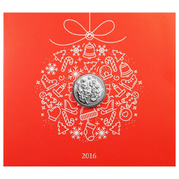 Pre-Owned 2016 UK Christmas Nativity £20 Fine Silver Coin - Carded - VAT Free