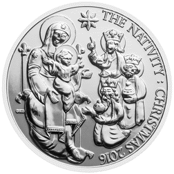 Pre-Owned 2016 UK Christmas Nativity £20 Fine Silver Coin - Carded - VAT Free
