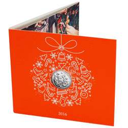 Pre-Owned 2016 UK Christmas Nativity £20 Fine Silver Coin - Carded - VAT Free