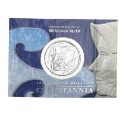 Pre-Owned 2003 UK Carded 1oz Britannia Silver Coin - VAT Free