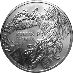 Pre-Owned 2020 Korean Phoenix 1oz Silver Coin - VAT Free