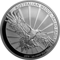 Pre-Owned 2019 Australian Wedge-Tailed Eagle 1oz Silver Coin - VAT Free
