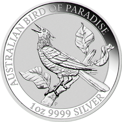 Pre-Owned 2019 Australian Bird of Paradise Manucodia 1oz Silver Coin - VAT Free