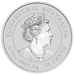 Pre-Owned 2020 Australian Lunar Mouse 1/2oz Silver Coin - VAT Free