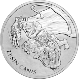 Pre-Owned 2018 South Korea ZI:SIN Canis 1oz Silver Round