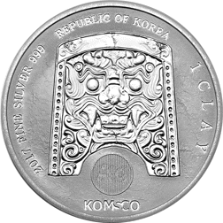 Pre-Owned 2017 South Korea ZI:SIN Gallus 1oz Silver Round