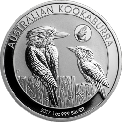 Pre-Owned 2017 Australian Kookaburra Shark Privy 1oz Silver Coin - VAT Free