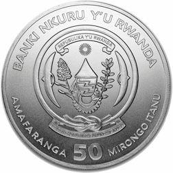 Pre-Owned 2019 Rwanda African Shoebill 1oz Silver Coin - VAT Free