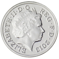 Pre-Owned 2013 £1 Brilliant Uncirculated Silver Coin - Boxed and Certificated - VAT Free