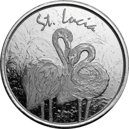 Pre-Owned 2018 St. Lucia Pink Flamingo 1oz Silver Coin - VAT Free