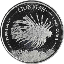 Pre-Owned 2019 Barbados Lionfish 1oz Silver Coin - VAT Free
