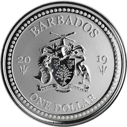 Pre-Owned 2019 Barbados Lionfish 1oz Silver Coin - VAT Free