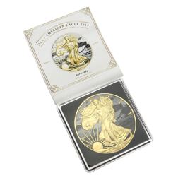Pre-Owned 2019 USA Eagle Normandy Gilded Colourised 1oz Silver Coin - VAT Free